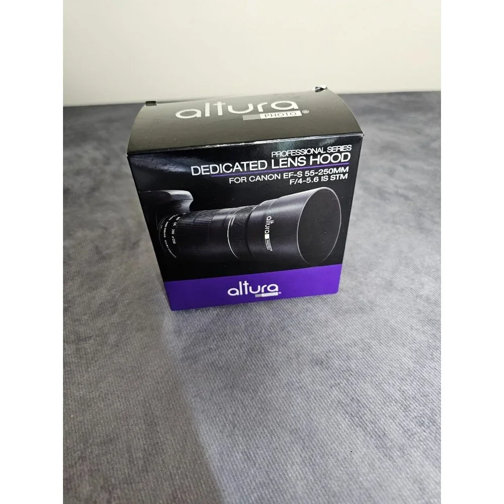 Altura Dedicated Lens Hood Shade for Canon EF-S 55-250MM F/4-5.6 IS STM